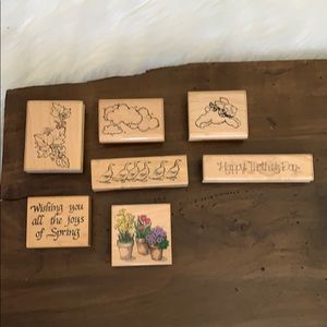 Spring crafting stamps